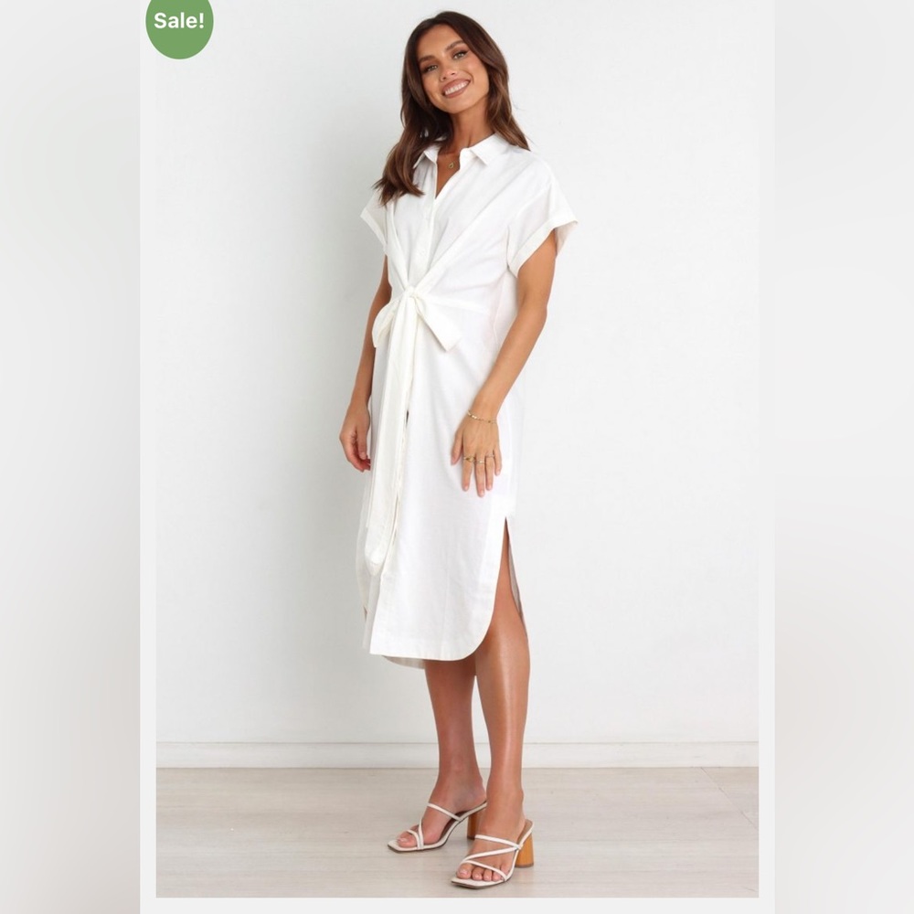 Petal + Pup Allison Dress White New NWT
